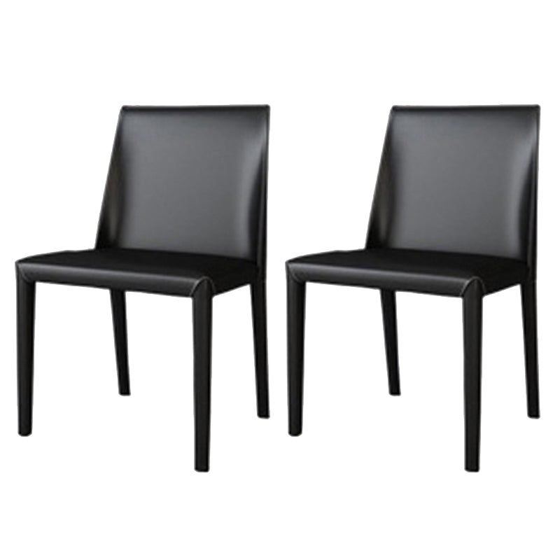 Faux Leder Küche Essstuhl zeitgenössische Küche Essarm ohne Armless Stuhl