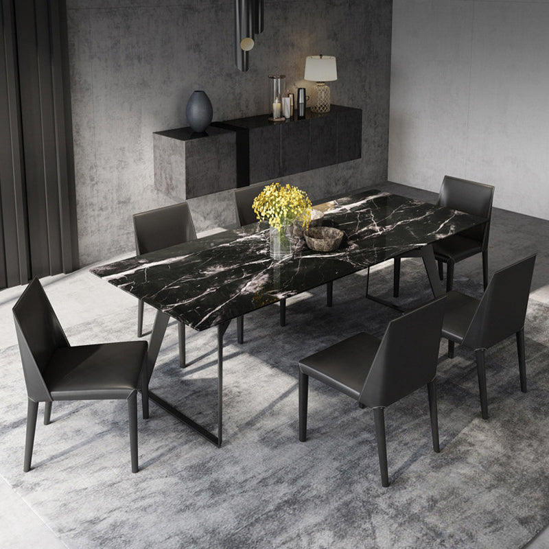 Faux Leder Küche Essstuhl zeitgenössische Küche Essarm ohne Armless Stuhl