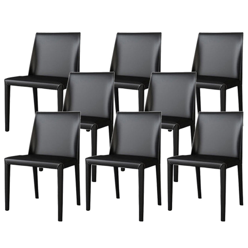 Faux Leder Küche Essstuhl zeitgenössische Küche Essarm ohne Armless Stuhl