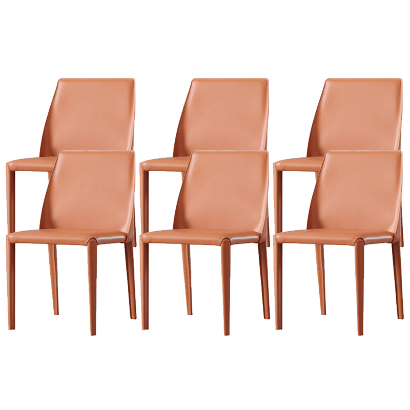 Faux Leder Küche Essstuhl zeitgenössische Küche Essarm ohne Armless Stuhl