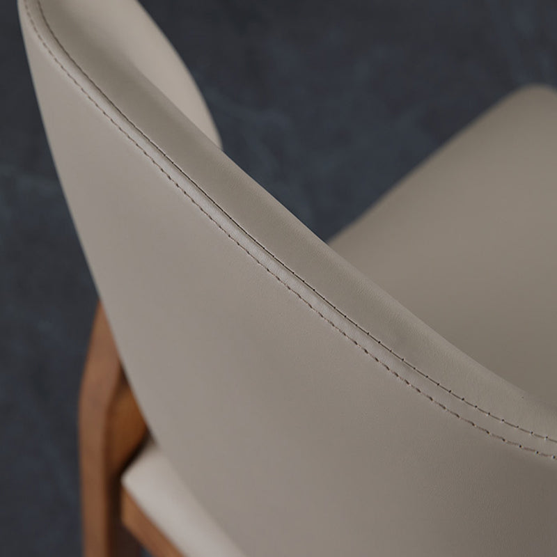 Sedie posteriori a stile contemporaneo sedie laterali senza braccia con gambe in legno per cucina