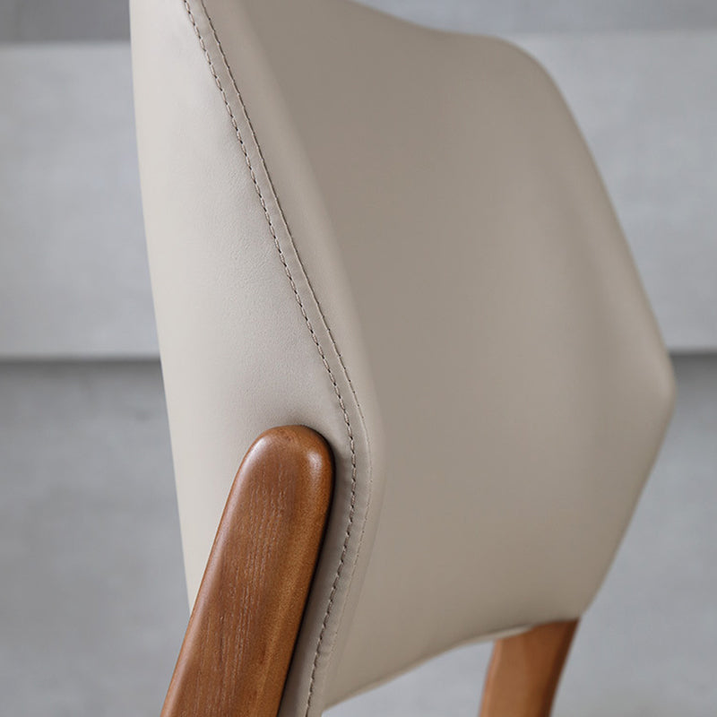 Sedie posteriori a stile contemporaneo sedie laterali senza braccia con gambe in legno per cucina