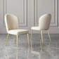 Upholstered Dining Chair Faux Leather Kitchen Dining Chair with Metal Legs