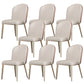 Upholstered Dining Chair Faux Leather Kitchen Dining Chair with Metal Legs