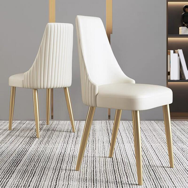 Contemporary Upholstered Dining Chair Faux Leather Kitchen Dining Chair Clearhalo 'Dining Chairs' 'Dining Tables & Seating' 'dining_chair' 'furn' 'furn_dining_chair' 'Furniture' 'Kitchen & Dining Furniture' 6278137