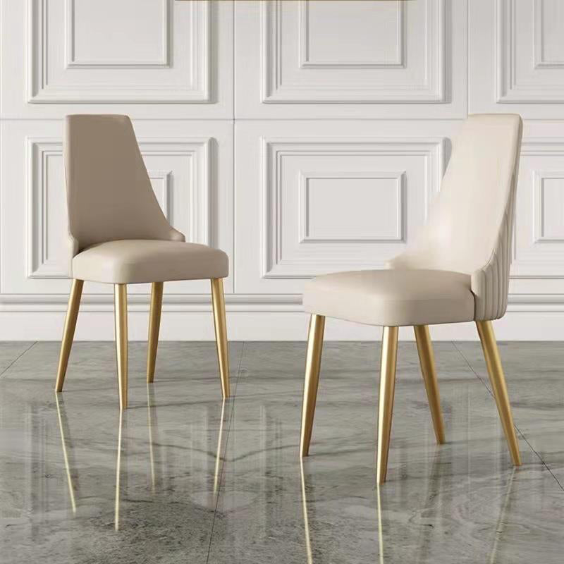 Contemporary Upholstered Dining Chair Faux Leather Kitchen Dining Chair Clearhalo 'Dining Chairs' 'Dining Tables & Seating' 'dining_chair' 'furn' 'furn_dining_chair' 'Furniture' 'Kitchen & Dining Furniture' 6278138
