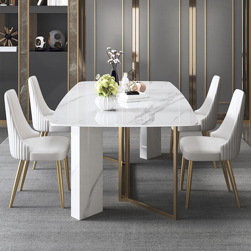 Contemporary Upholstered Dining Chair Faux Leather Kitchen Dining Chair Clearhalo 'Dining Chairs' 'Dining Tables & Seating' 'dining_chair' 'furn' 'furn_dining_chair' 'Furniture' 'Kitchen & Dining Furniture' 6278140