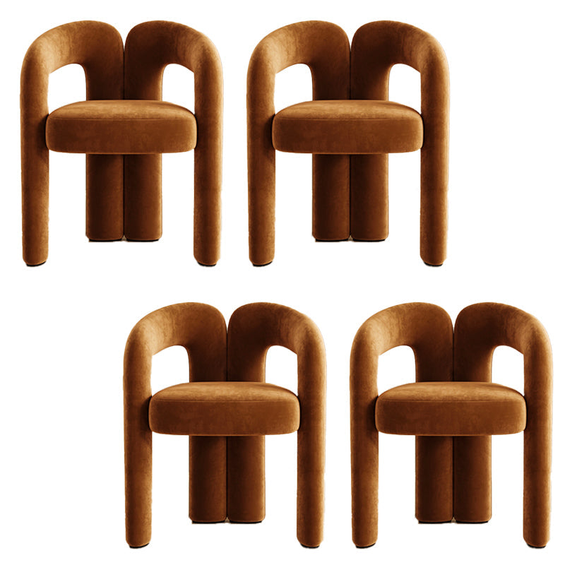 Modern Contemporary Upholstered Arm Chair Open Back Dining Chair for Dining Room Coffee 4 Piece Set Clearhalo 'Dining Chairs' 'Dining Tables & Seating' 'dining_chair' 'furn' 'furn_dining_chair' 'Furniture' 'Kitchen & Dining Furniture' 6278183
