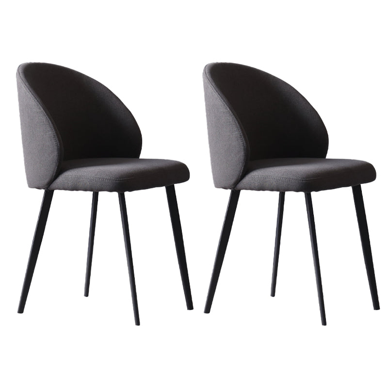 Contemporary Kitchen Dining Side Chair Upholstered Dining Chair in Grey