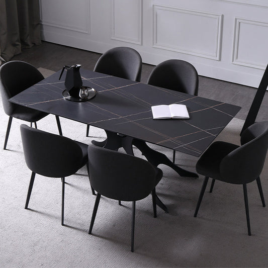 Contemporary Kitchen Dining Side Chair Upholstered Dining Chair in Grey