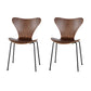 Industrial Kitchen Dining Side Chairs Armless Dining Chairs with Metal Legs