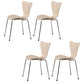 Industrial Kitchen Dining Side Chairs Armless Dining Chairs with Metal Legs