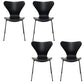 Industrial Kitchen Dining Side Chairs Armless Dining Chairs with Metal Legs