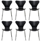 Industrial Kitchen Dining Side Chairs Armless Dining Chairs with Metal Legs