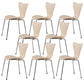 Industrial Kitchen Dining Side Chairs Armless Dining Chairs with Metal Legs
