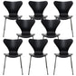 Industrial Kitchen Dining Side Chairs Armless Dining Chairs with Metal Legs