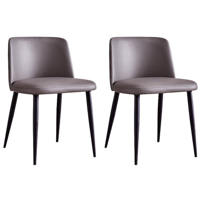 Faux Leather Kitchen Dining Chairs Contemporary Upholstered Dining Chairs