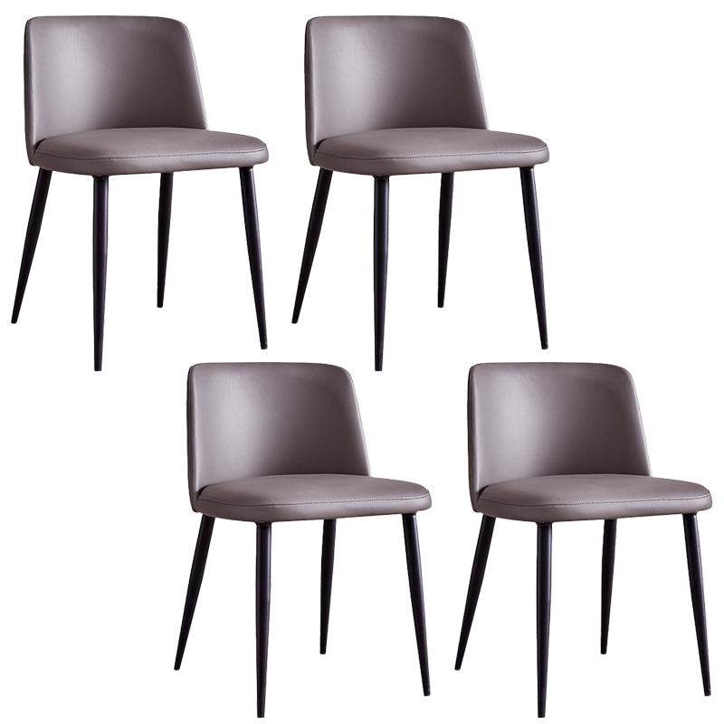 Faux Leather Kitchen Dining Chairs Contemporary Upholstered Dining Chairs