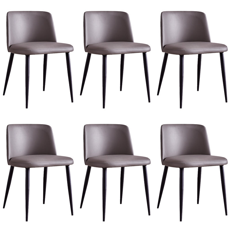 Faux Leather Kitchen Dining Chairs Contemporary Upholstered Dining Chairs