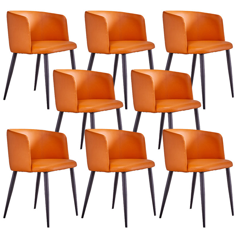 Faux Leather Kitchen Dining Chairs Contemporary Upholstered Dining Chairs