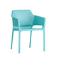 Plastic stapel eetgelegenheid fauteuil glam