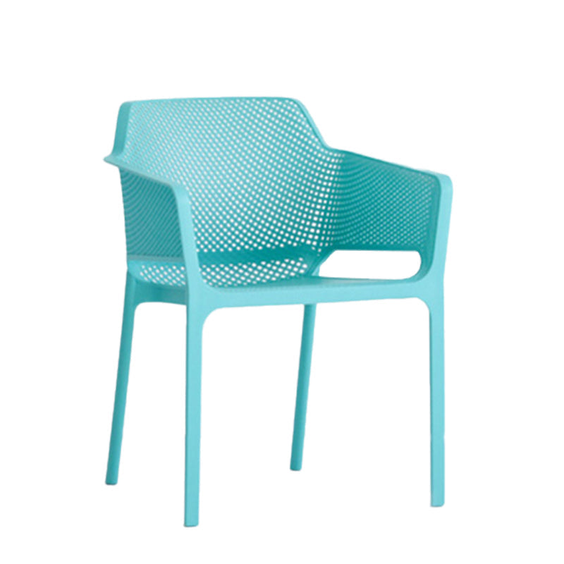 Plastic stapel eetgelegenheid fauteuil glam