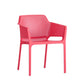 Plastic stapel eetgelegenheid fauteuil glam