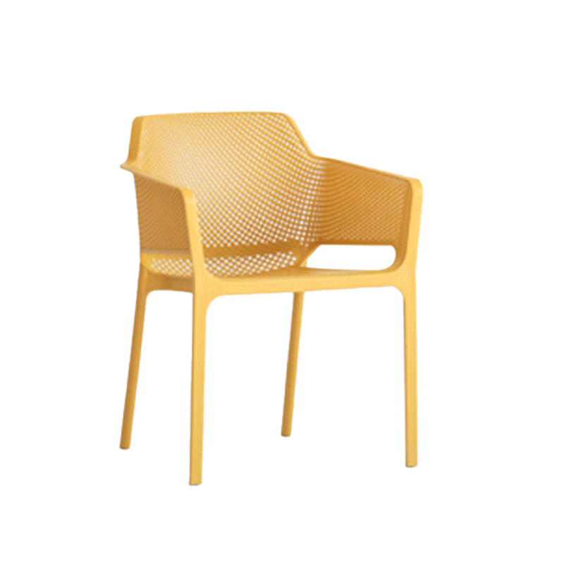 Plastic stapel eetgelegenheid fauteuil glam