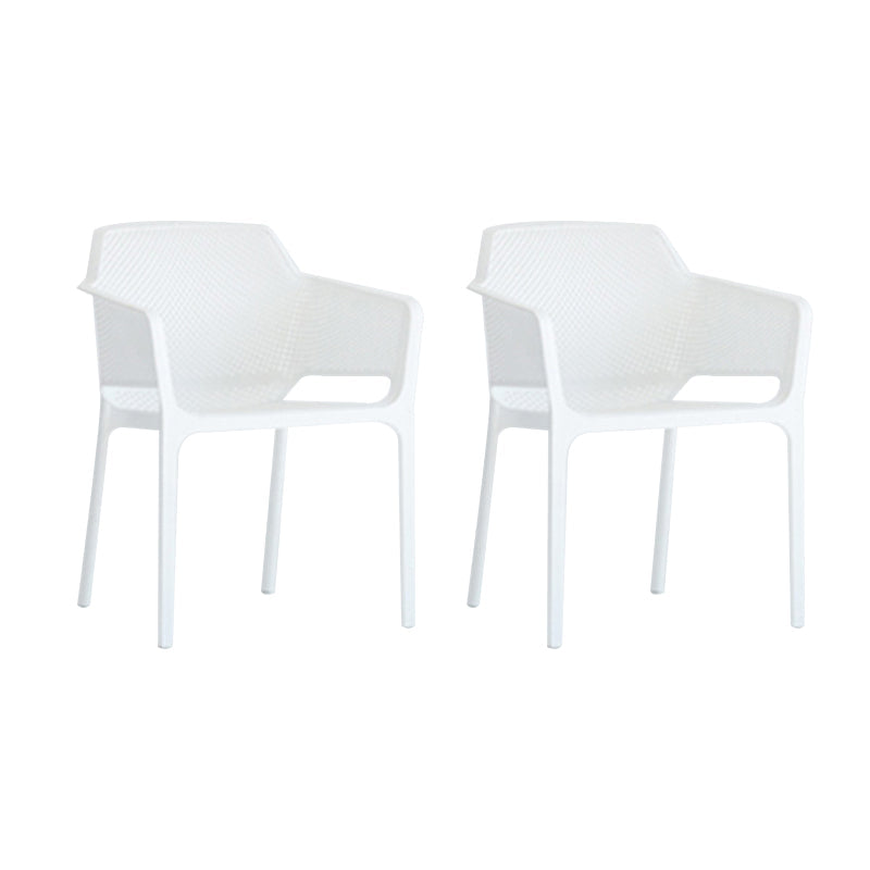 Plastic stapel eetgelegenheid fauteuil glam