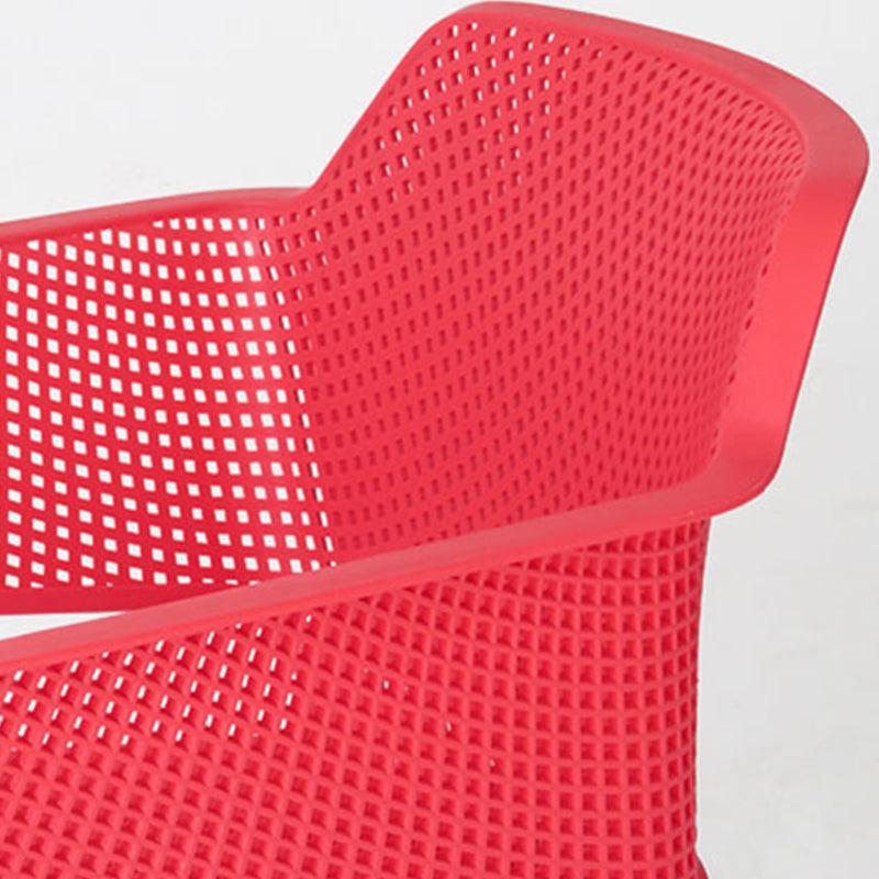 Plastic stapel eetgelegenheid fauteuil glam