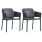 Plastic stapel eetgelegenheid fauteuil glam