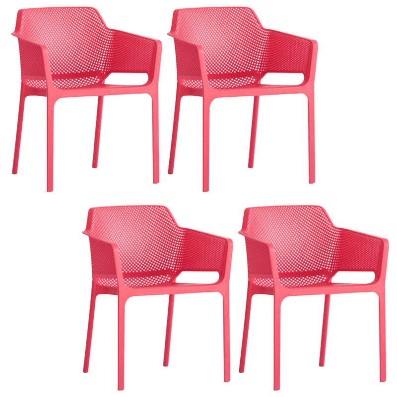 Plastic stapel eetgelegenheid fauteuil glam