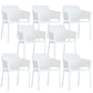 Plastic stapel eetgelegenheid fauteuil glam