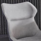 Wingback Side Chair Contemporary Faux Leather Kitchen Dining Chair