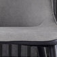 Wingback Side Chair Contemporary Faux Leather Kitchen Dining Chair
