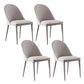 Faux Leather Dining Chair Parsons Upholstered Chair for Dining Room Light Gray 4 Piece Set Clearhalo 'Dining Chairs' 'Dining Tables & Seating' 'dining_chair' 'furn' 'furn_dining_chair' 'Furniture' 'Kitchen & Dining Furniture' 6278540