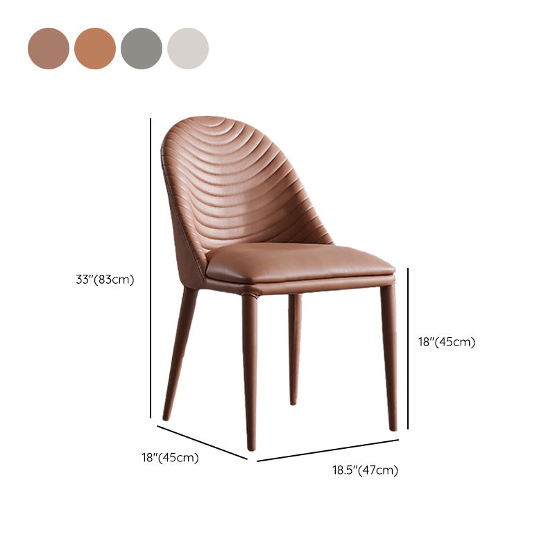 Faux Leather Dining Chair Parsons Upholstered Chair for Dining Room Clearhalo 'Dining Chairs' 'Dining Tables & Seating' 'dining_chair' 'furn' 'furn_dining_chair' 'Furniture' 'Kitchen & Dining Furniture' 6278543