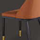 Glam Upholstered Dining Chairs Faux Leather Kitchen Dining Chair in Orange Clearhalo 'Dining Chairs' 'Dining Tables & Seating' 'dining_chair' 'furn' 'furn_dining_chair' 'Furniture' 'Kitchen & Dining Furniture' 6278553