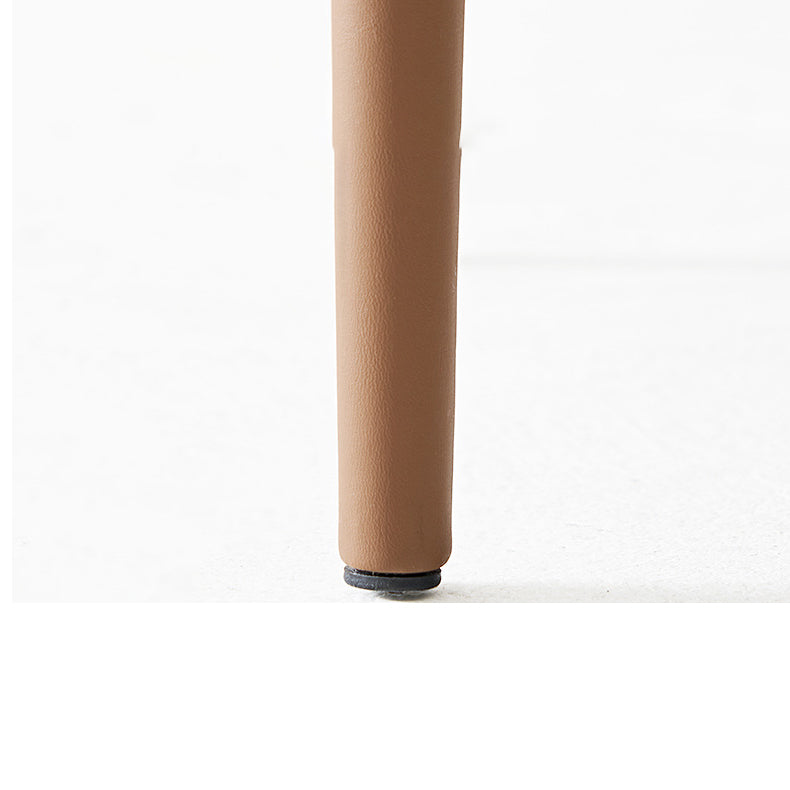 Silla de cena sin brazo de cuero con faux de faux