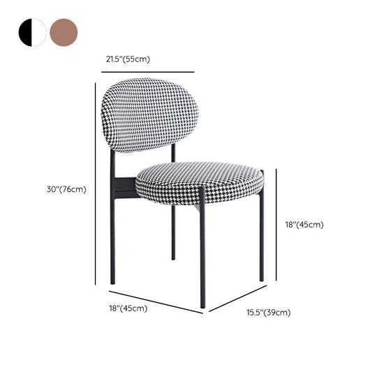 Contemporary Kitchen Dining Chair Open Back Dining Side Chair