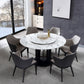 Contemporary Kitchen Dining Chairs Faux Leather Side Chairs in Grey