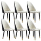 Glam Kitchen Dining Chairs Faux Leather Side Chairs with Wood Legs