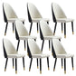 Glam Kitchen Dining Chairs Faux Leather Side Chairs with Wood Legs