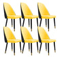 Glam Kitchen Dining Chairs Faux Leather Side Chairs with Wood Legs