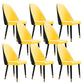 Glam Kitchen Dining Chairs Faux Leather Side Chairs with Wood Legs