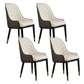 Glam Kitchen Dining Chairs Faux Leather Side Chairs for Kitchen 4 Piece Set Clearhalo 'Dining Chairs' 'Dining Tables & Seating' 'dining_chair' 'furn' 'furn_dining_chair' 'Furniture' 'Kitchen & Dining Furniture' 6278630