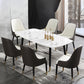Glam Kitchen Dining Chairs Faux Leather Side Chairs for Kitchen Clearhalo 'Dining Chairs' 'Dining Tables & Seating' 'dining_chair' 'furn' 'furn_dining_chair' 'Furniture' 'Kitchen & Dining Furniture' 6278631