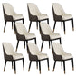 Glam Kitchen Dining Chairs Faux Leather Side Chairs for Kitchen 8 Piece Set Clearhalo 'Dining Chairs' 'Dining Tables & Seating' 'dining_chair' 'furn' 'furn_dining_chair' 'Furniture' 'Kitchen & Dining Furniture' 6278634