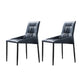 Sedie da pranzo in cucina contemporanea sedie laterali in finto in pelle in blu