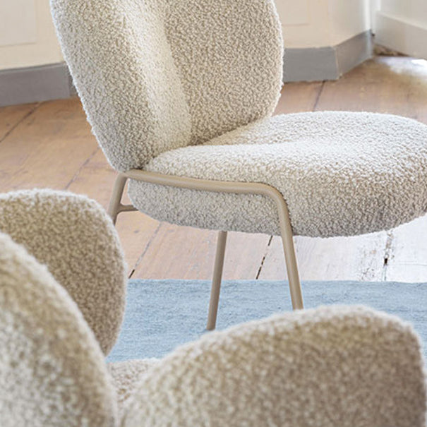 Eigentijdse keuken eetstoelen gestoffeerde zijstoelen met metalen basis